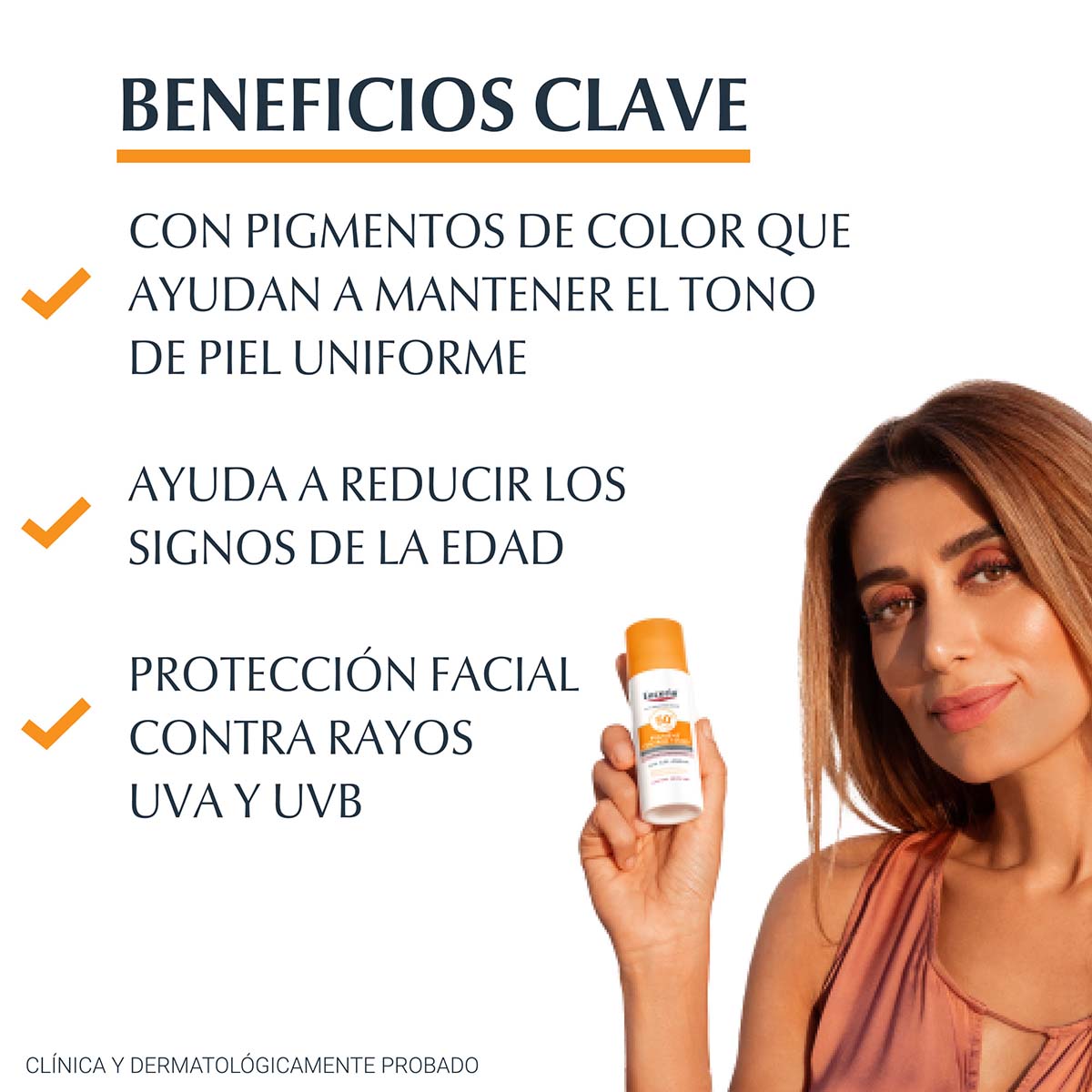 Eucerin - Protector Solar Facial Photoaging Control Tinted Tono Claro FPS50+ - 50ml.