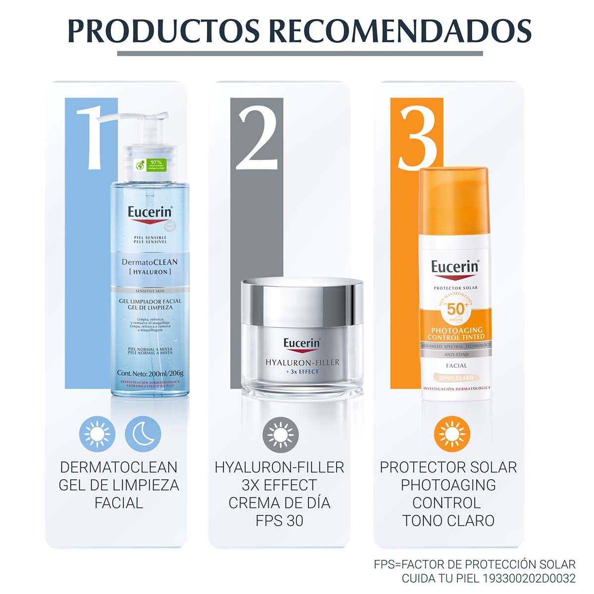 Eucerin - Protector Solar Facial Photoaging Control Tinted Tono Claro FPS50+ - 50ml.