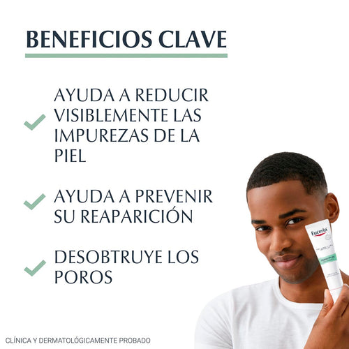 Eucerin - Crema Facial Acción Intensiva Noche Dermopure Piel Grasa y/o con Tendencia Acneica – 40 ml.
