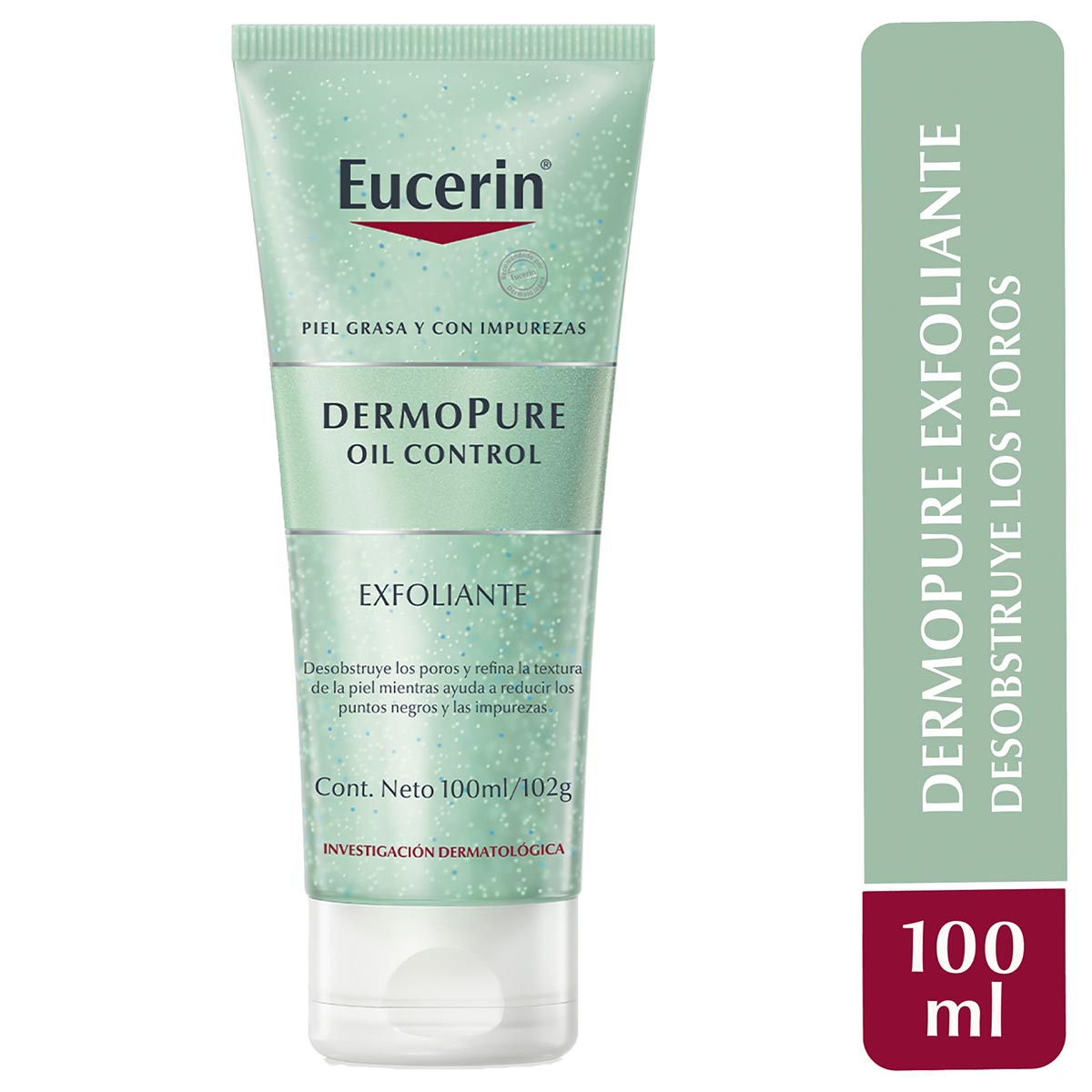 Eucerin - Exfoliante Facial Dermopure Piel Grasa y/o con Tendencia Acneica – 100 ml.