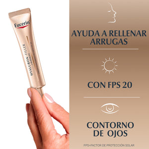 Eucerin - Hyaluron Filler + Elasticity Eyes Crema Contorno de Ojos Antiarrugas – 15 ml.