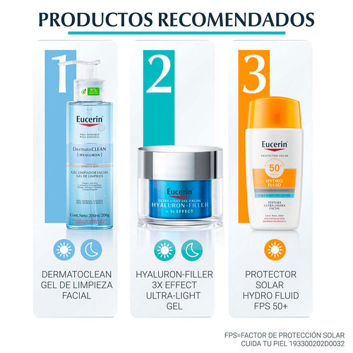 Eucerin - Hyaluron-Filler + 3x Effect Ultra-Light Gel – 50 ml.