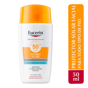 Eucerin - Sun Face Hydro-Fluid Protector Solar Facial Ultra-Ligero SPF 50+ - 50ml.