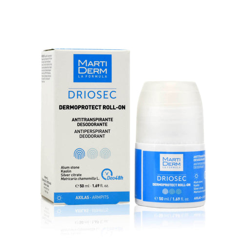 Martiderm - Driosec Dermo Protect Roll On - 50 ml - Desodorante Antitranspirante