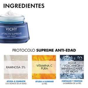 Vichy - Liftactiv, Crema Supreme Crema De Noche Anti-arrugas - 50 ml.