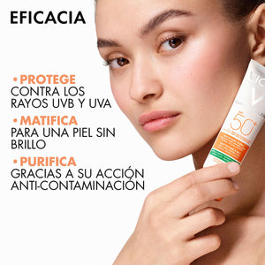 Vichy - Capital Soleil Matificante 3 en 1 SPF50+ - 50 ml.