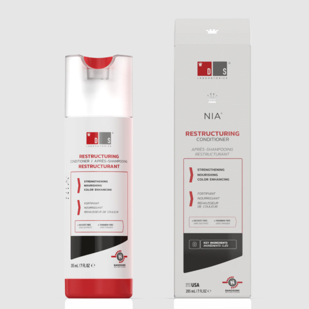 DS Labs – NIA Acondicionador Reestructurante – 205 ml.