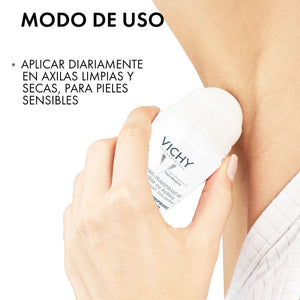 Vichy - Roll On Piel Sensible 48h, Anti-transpirante y desodorante - 50 ml.