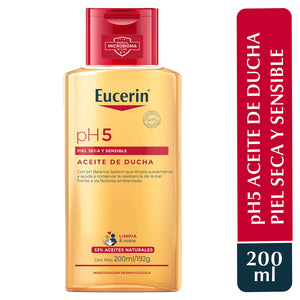 Eucerin - pH5 Aceite De Ducha Piel Seca y Sensible – 200 ml.