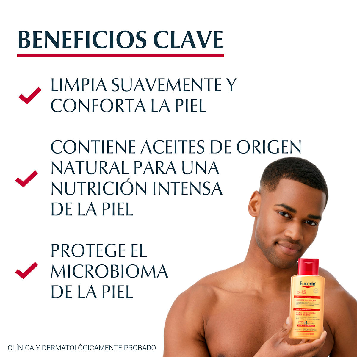 Eucerin - pH5 Aceite De Ducha Piel Seca y Sensible – 200 ml.