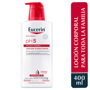 Eucerin - pH5 Loción Corporal Hidratante Piel Seca y Sensible - 400 ml.