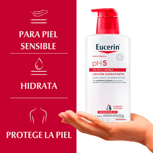 Eucerin - pH5 Loción Corporal Hidratante Piel Seca y Sensible - 400 ml.