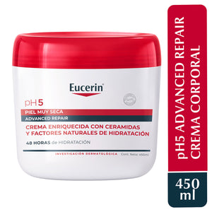 Eucerin - pH5 Advanced Repair Crema Corporal – 450 ml.