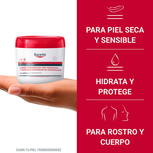 Eucerin - pH5 Advanced Repair Crema Corporal – 450 ml.