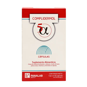 Panalab - Complidermol 5 Alfa Plus – 60 Cápsulas.