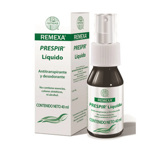 Remexa – Prespir Antitranspirante y desodorante Liquido – 40 ml.