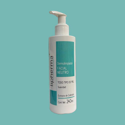 Lipherma – Dermolimpiador Facial Neutro– 240 ml.