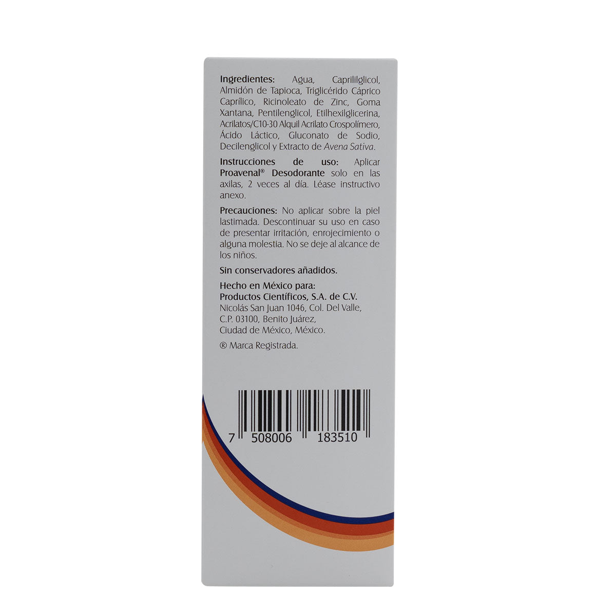 Panalab - Proavenal Desodorante - 90ml.