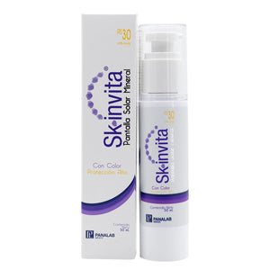 Panalab - Sk-invita Pantalla Solar Mineral FPS 30 con color - 50 ml.