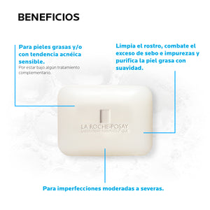 La Roche Posay - Effaclar Jabón en barra Alta Tolerancia Para Piel Grasa o Mixta - 70 gr.