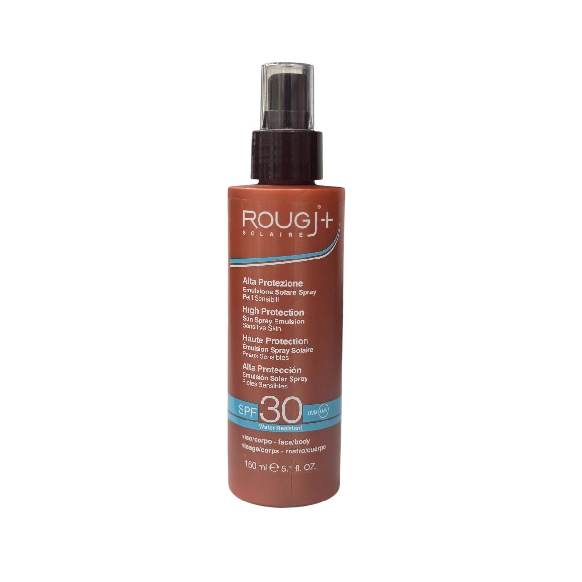 Rougj+ - Solaire Emulsión Solar en Spray FPS 30 – 150 ml.