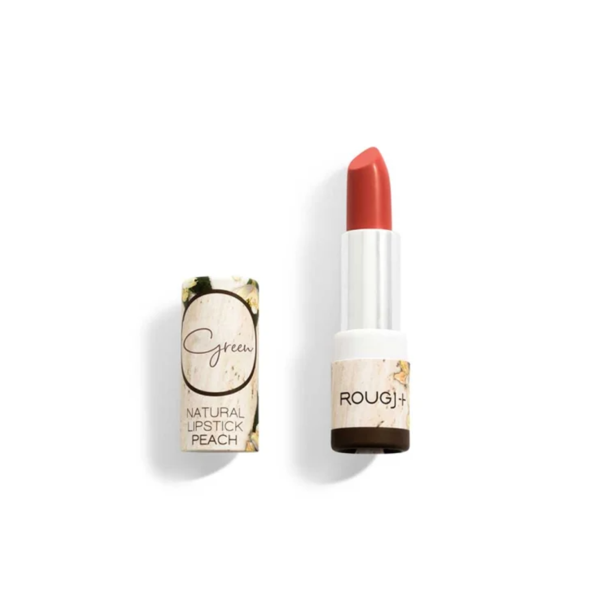 Rougj+ - Green Lápiz Labial Peach (Melocotón).