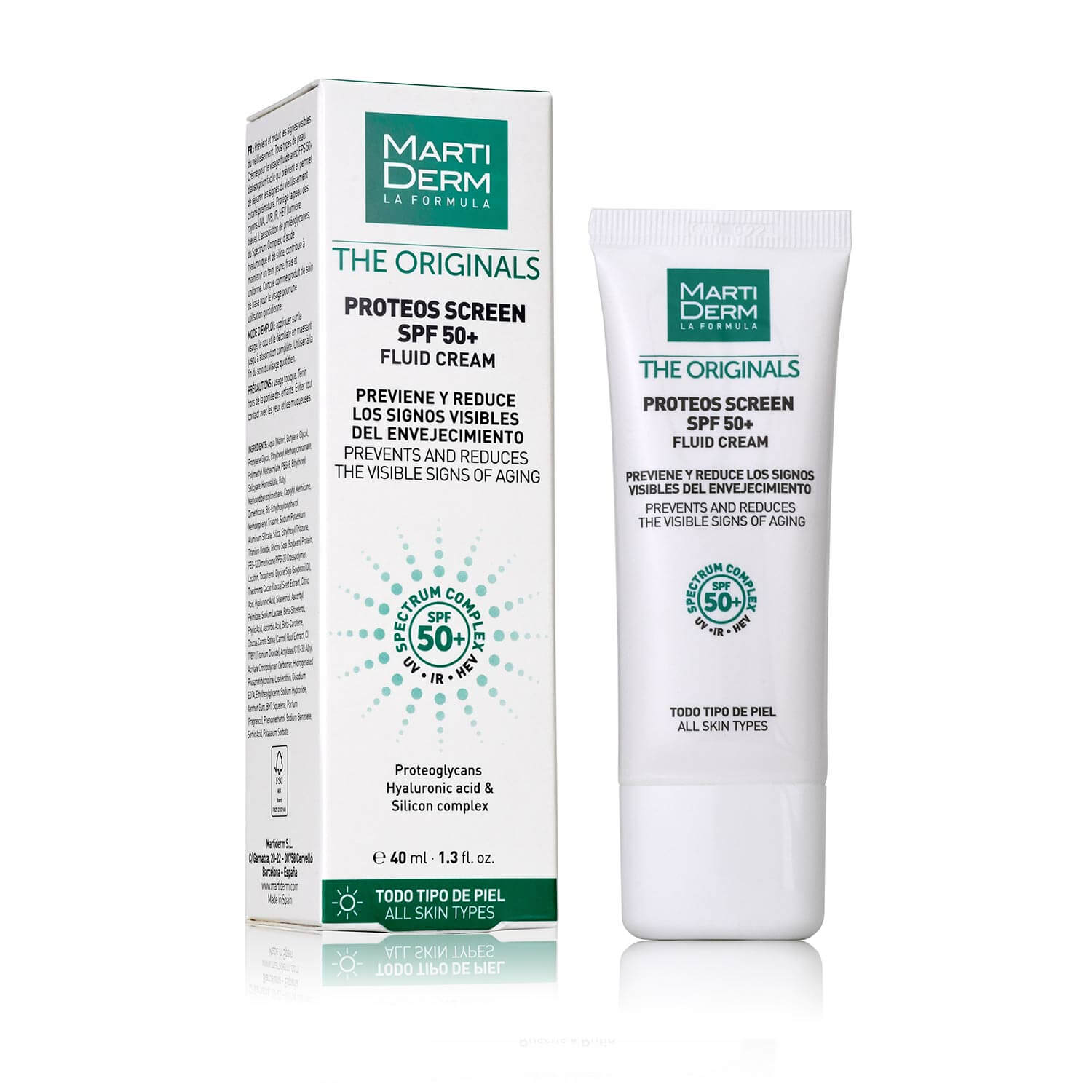 Martiderm - The Originals Proteos Screen SPF 50+ - 40 ml.
