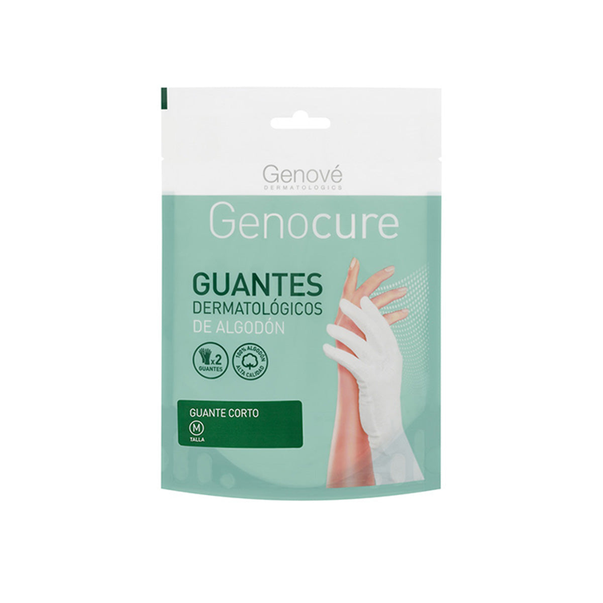 Genové - Genocure Guante Corto Dermatológico algodón Puro – Medianos.