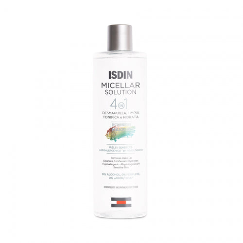 Isdin – Solución Micelar, Limpieza Facial Hidratante – 400 ml.
