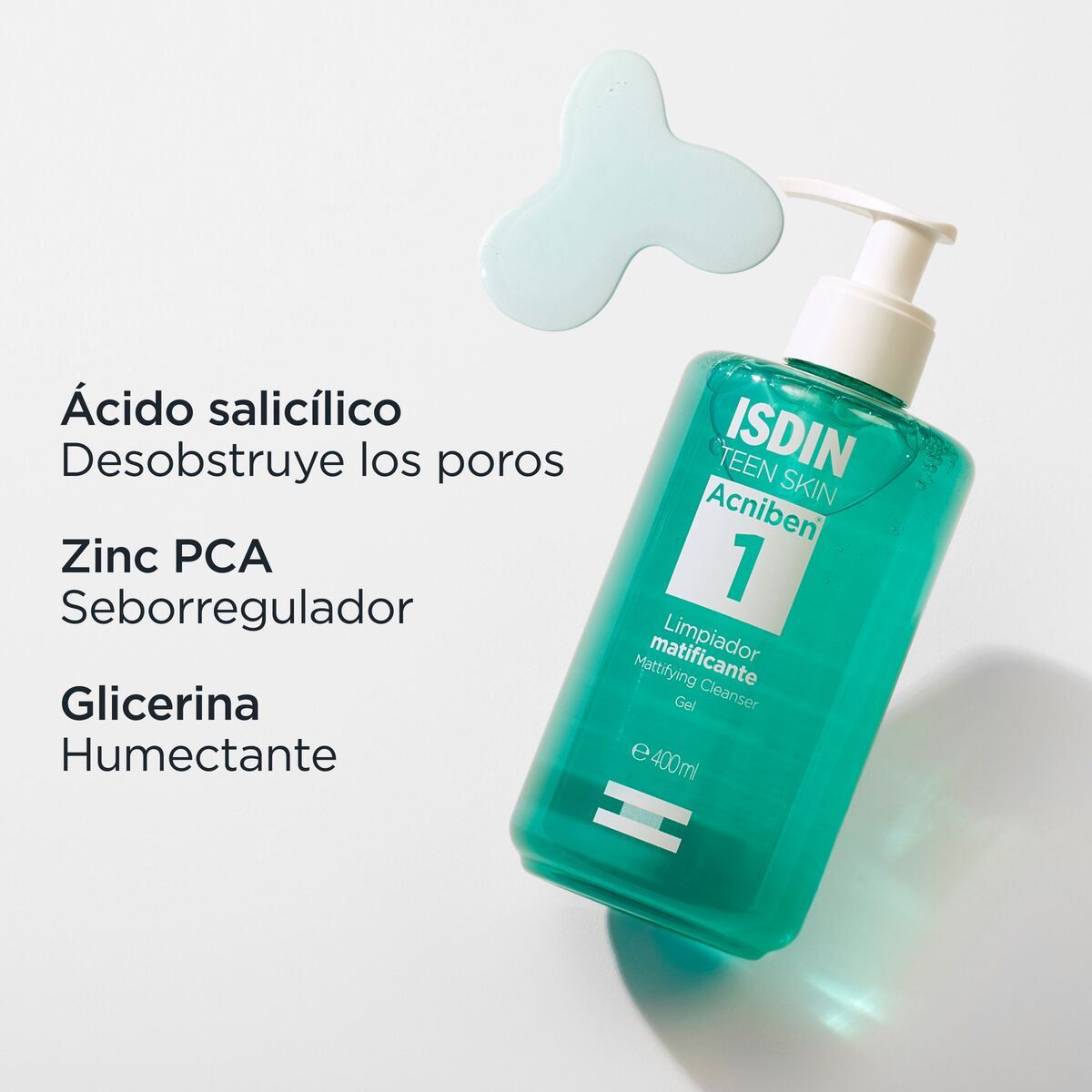Isdin - Acniben Limpiador Matificante - 400 ml.