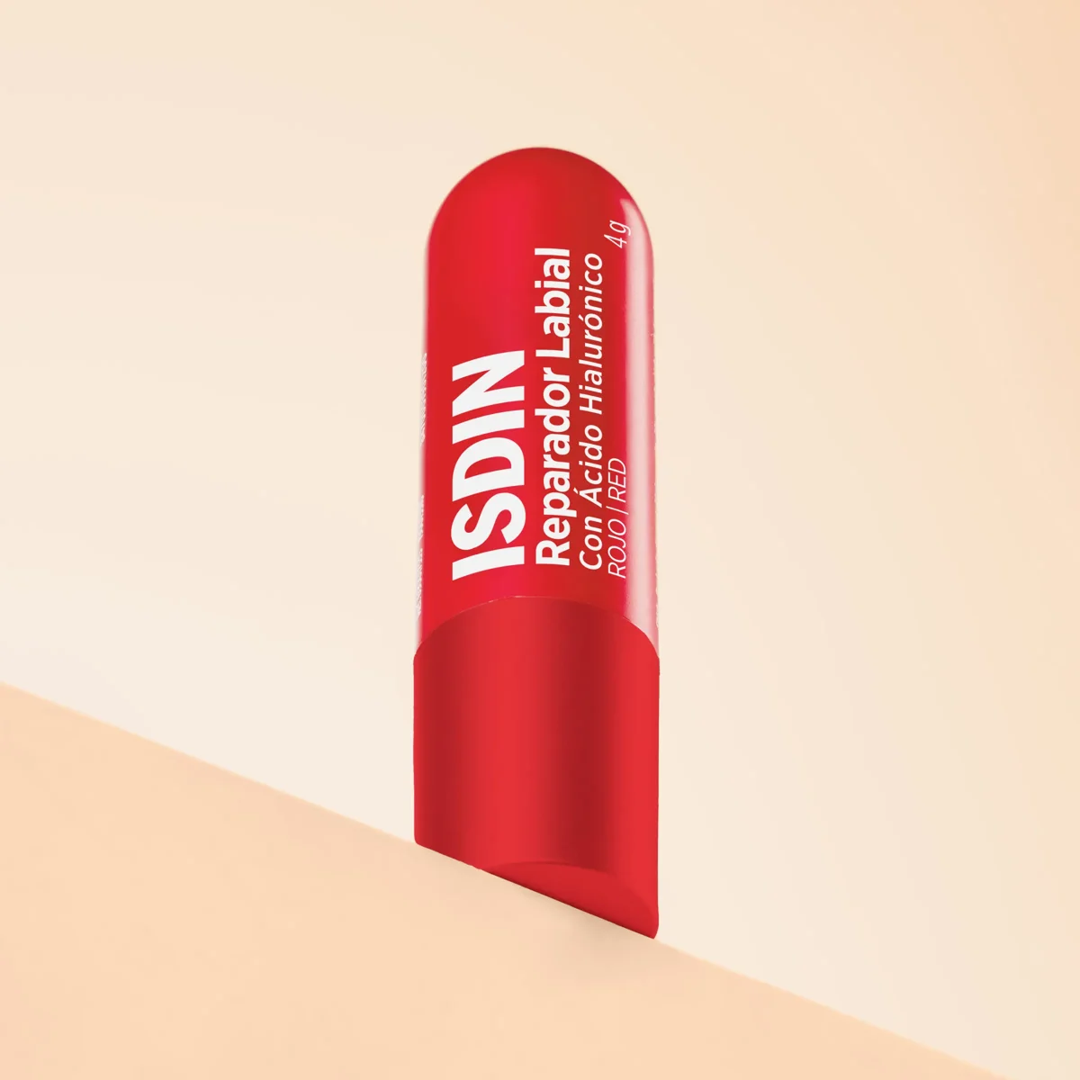 Isdin – Reparador Labial Rojo con Ácido Hialurónico – 4 g.