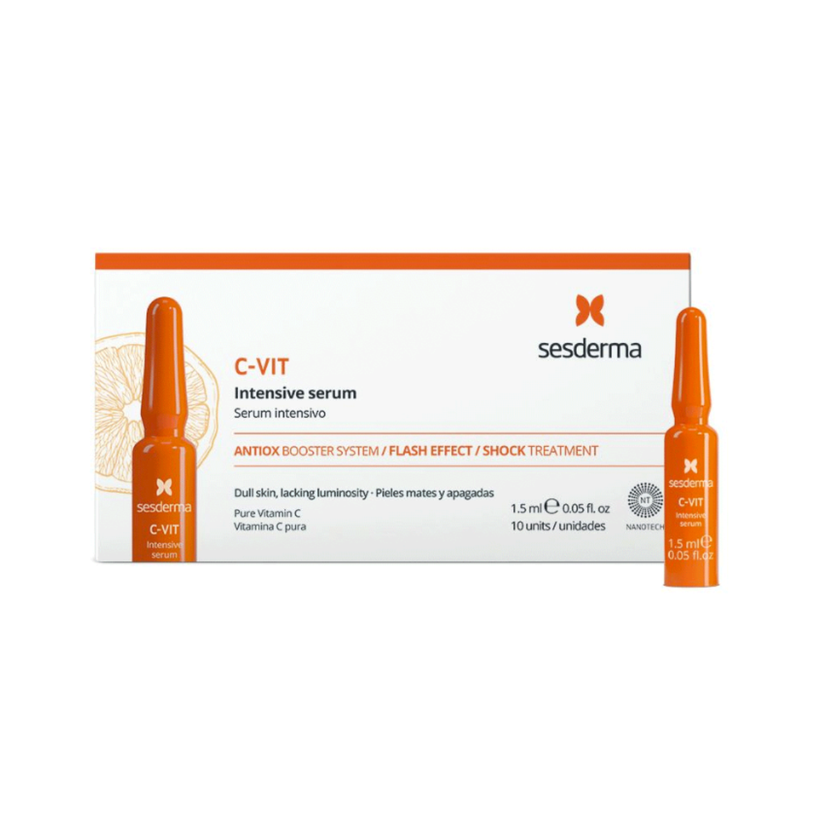 Sesderma - C-VIT Intensive Sérum Ampollas – 10 unidades de 1.5 ml c/u