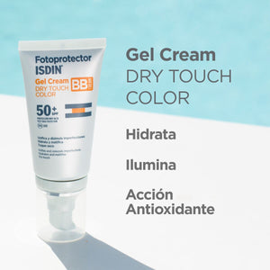 Isdin - Fotoprotector Gel Crema Dry Touch Color Spf 50+ - 50 ml.