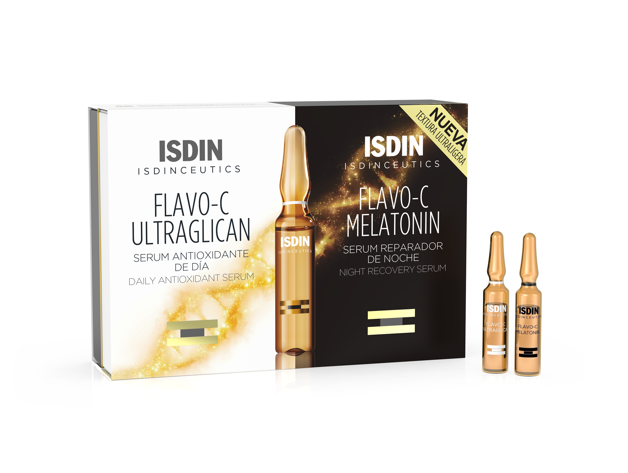 Isdin - Isdinceutics Flavo-C Melatonin & Ultraglican – 20 Amp Con 2 ml c/u.