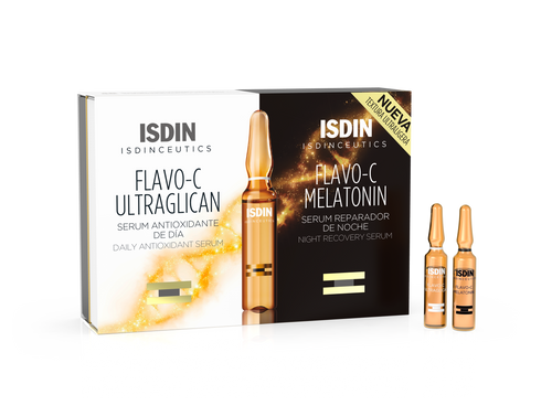 Isdin - Isdinceutics Flavo-C Melatonin & Ultraglican – 20 Amp Con 2 ml c/u.