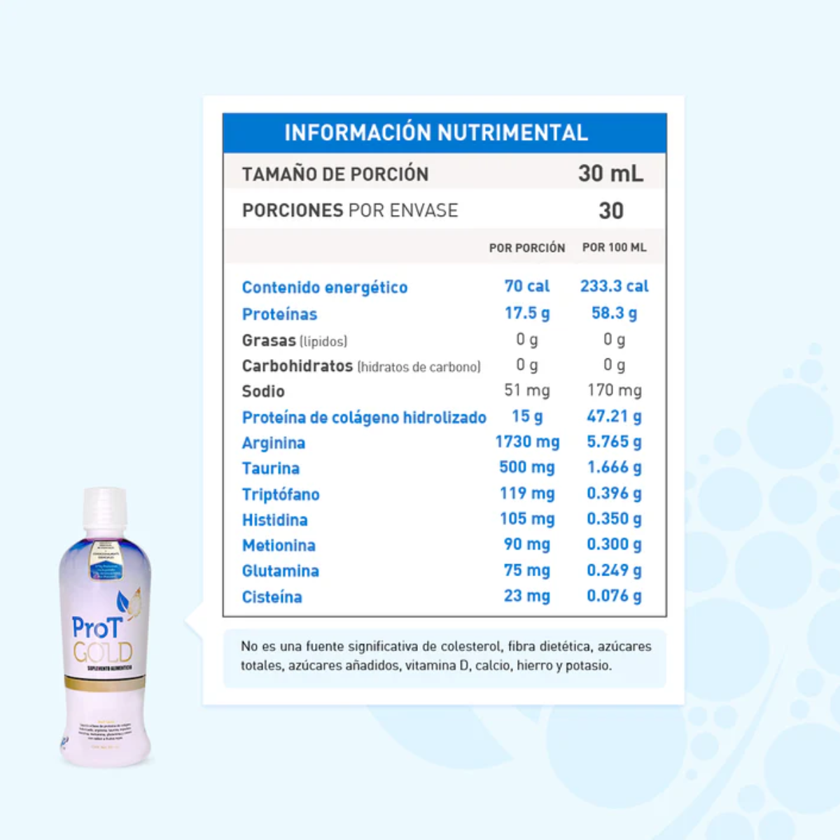 Prot Gold Suplemento Alimenticio (Sabor a Frutos Rojos) – 887 ml.