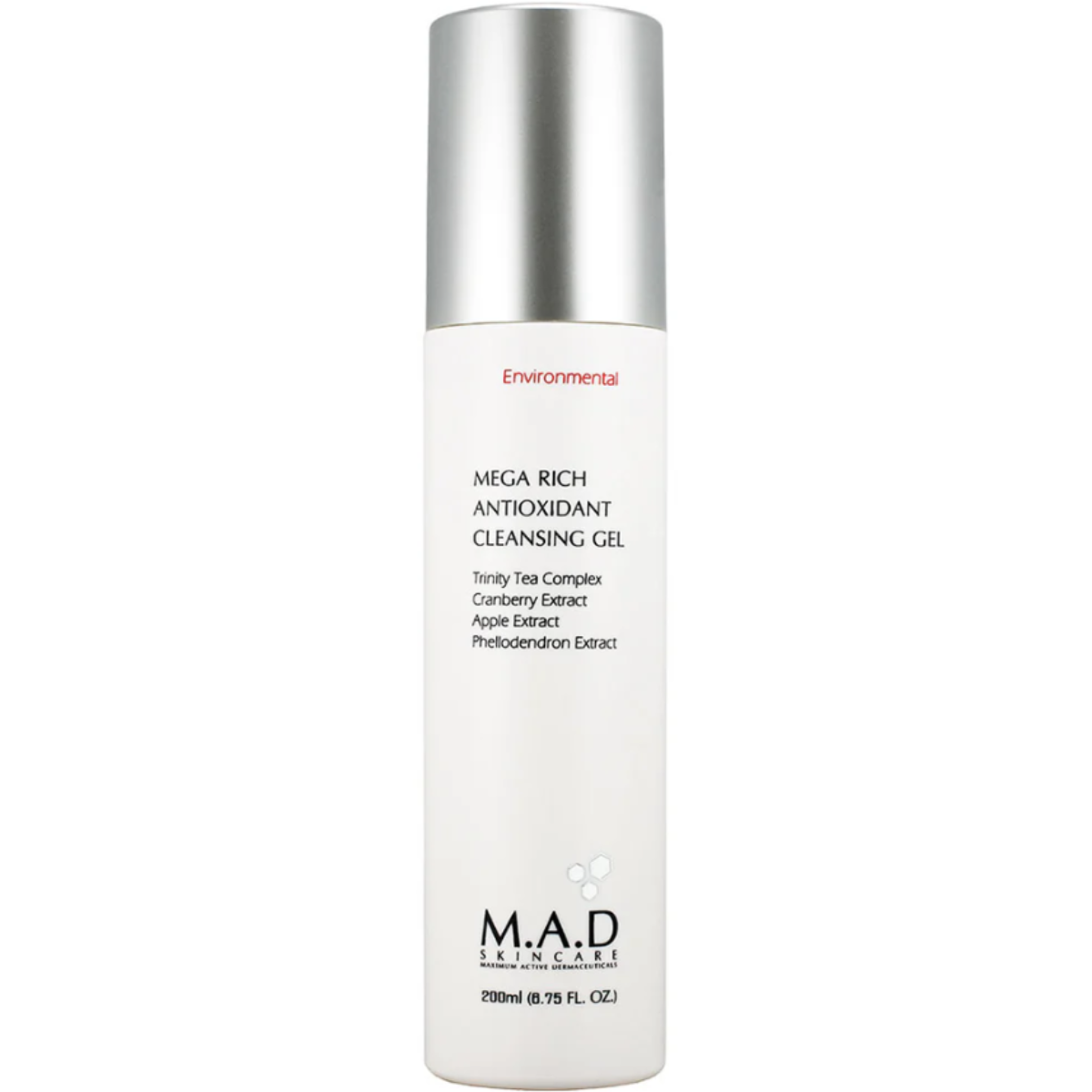 M.A.D Skincare – Mega Rich Antioxidant Cleasing Gel – 200 ml.