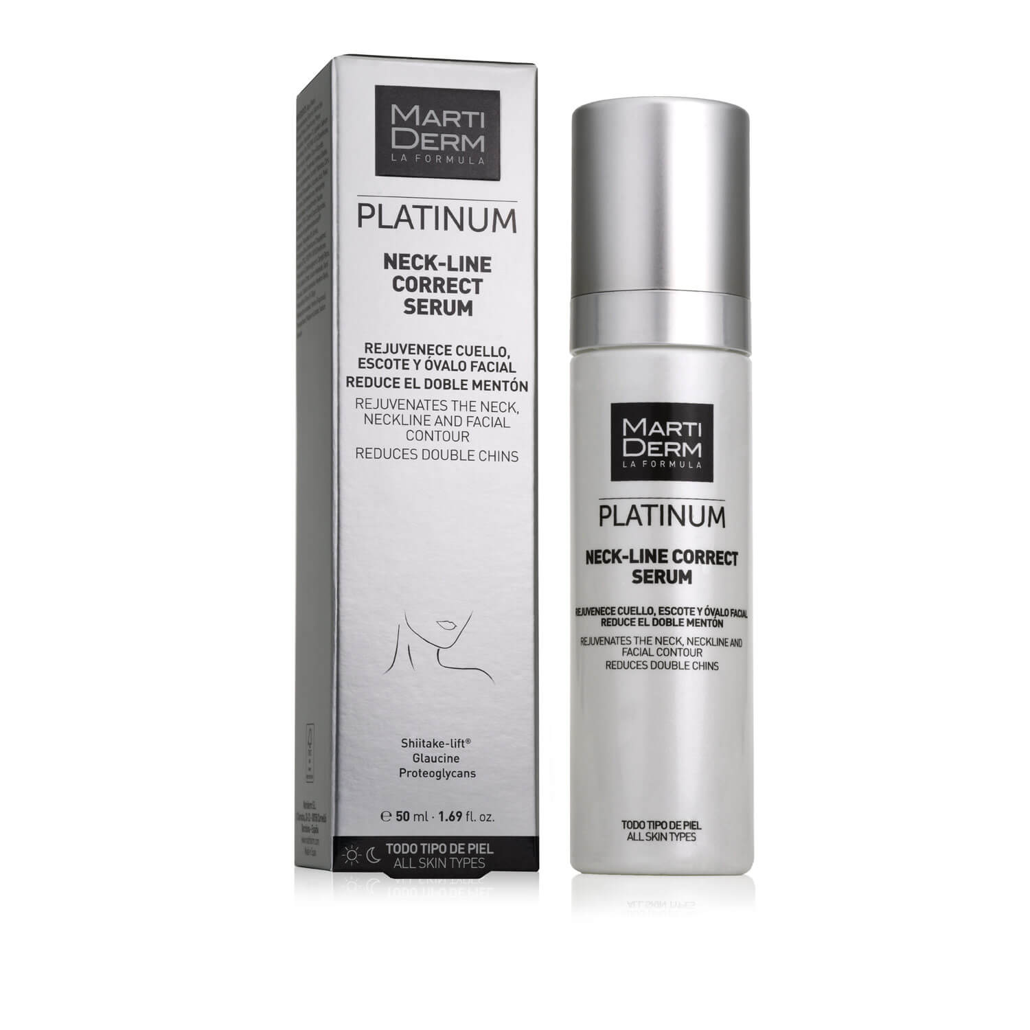 Martiderm - Platinum Neck-Line Correct Sérum - 50 ml.