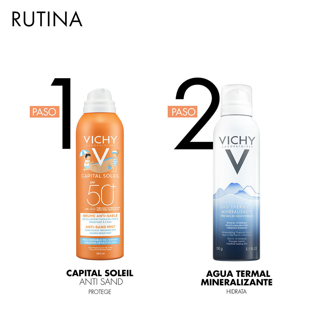 Vichy - Capital Soleil Bruma Solar Anti-Arena Niños SPF50+ - 200 ml.