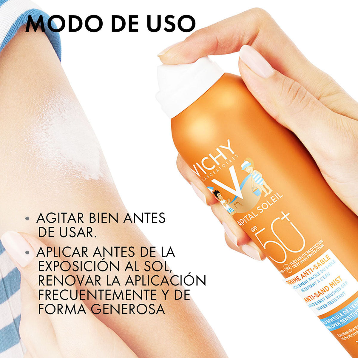 Vichy - Capital Soleil Bruma Solar Anti-Arena Niños SPF50+ - 200 ml.