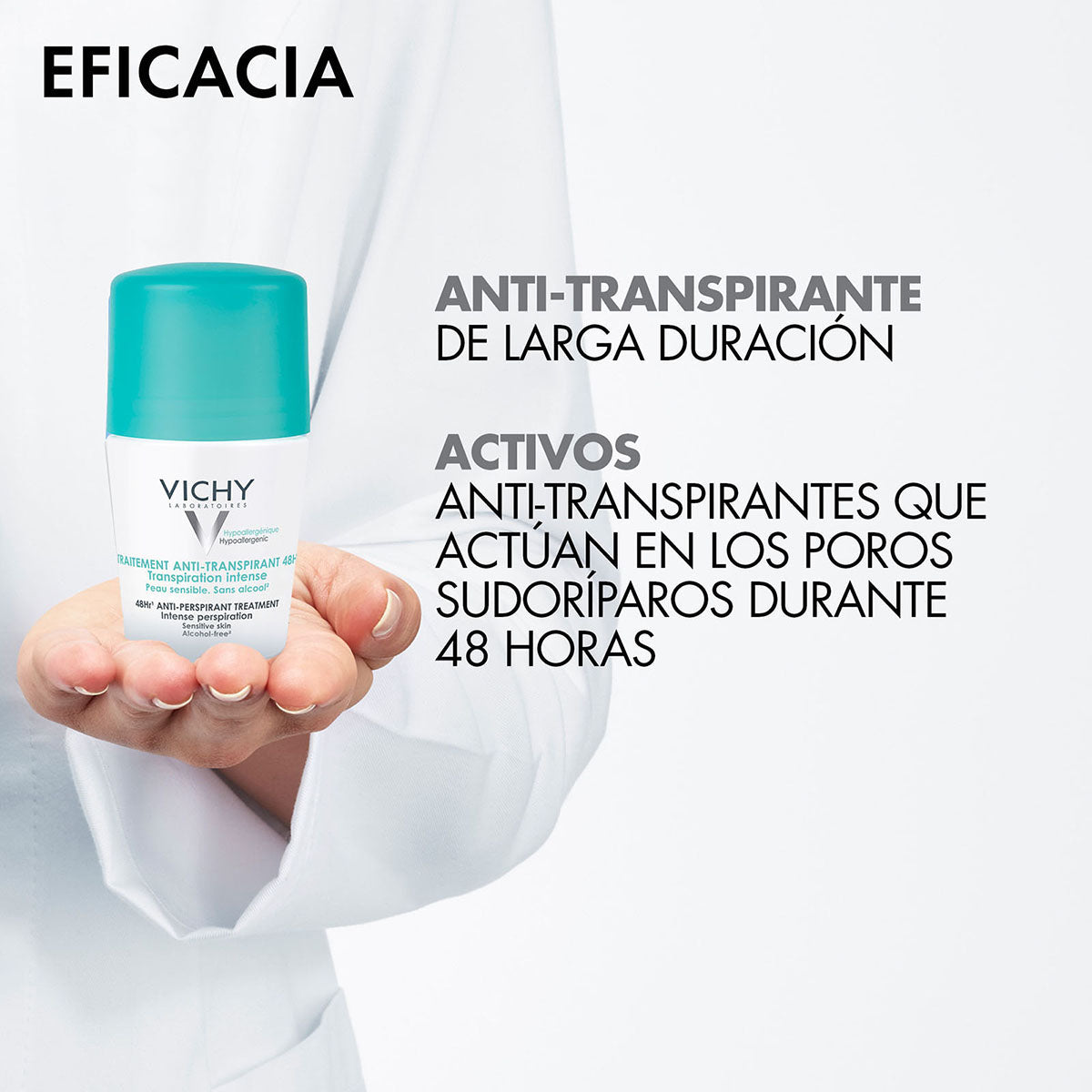 Vichy - Deos Roll On Regulador 48 h Antitranspirante - 50 ml.