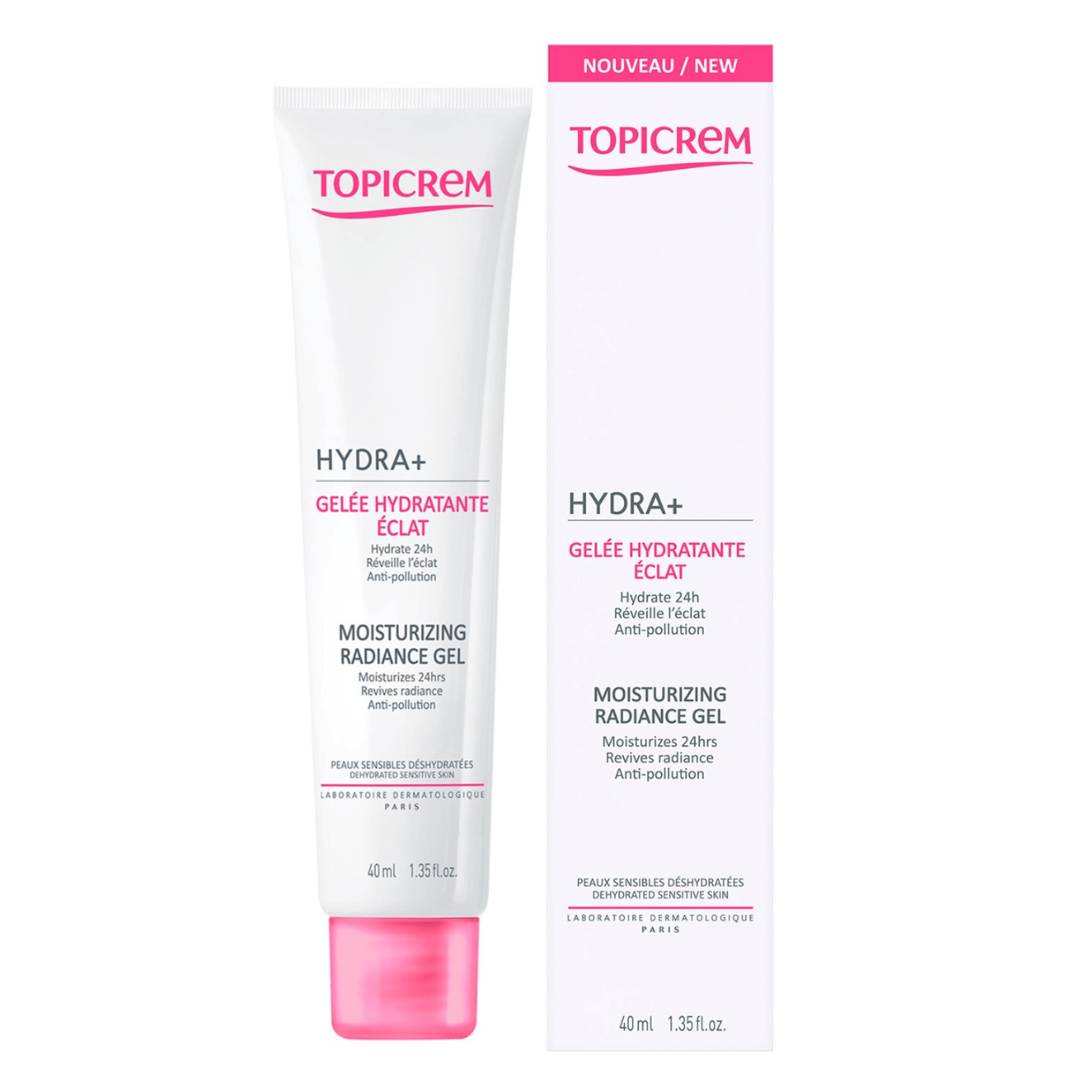 Topicrem - Hydra+ Moisturizing Radiance Gel - 40 ml - Gel Facial.