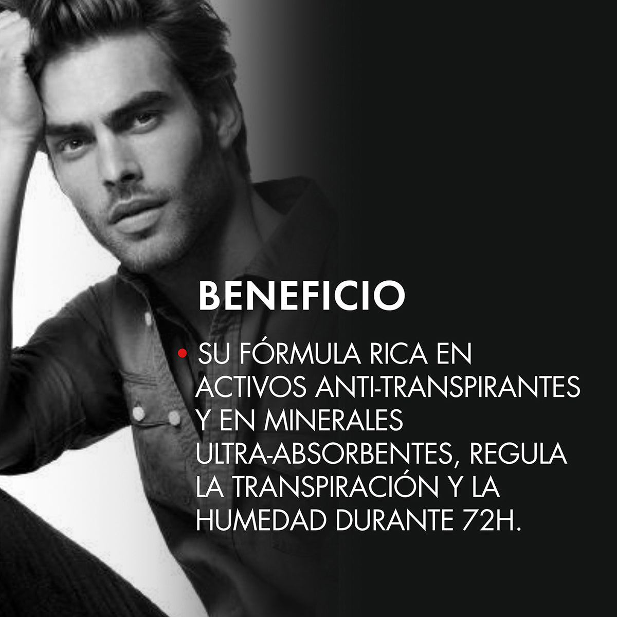 Vichy - Homme Desodorante anti-transpirante Regulacion intensa  72 hrs - 50 ml.