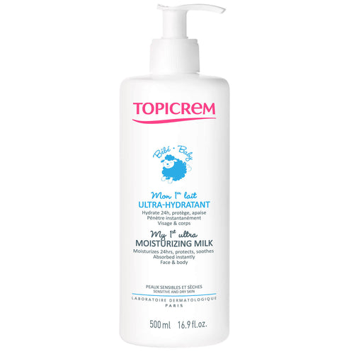 Topicrem - Crema para Bebé - Mi Primera Leche Ultra-hidratante - 500 ml.