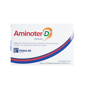 Panalab – Aminoter D 30 Cápsulas – 1980 mg c/u.