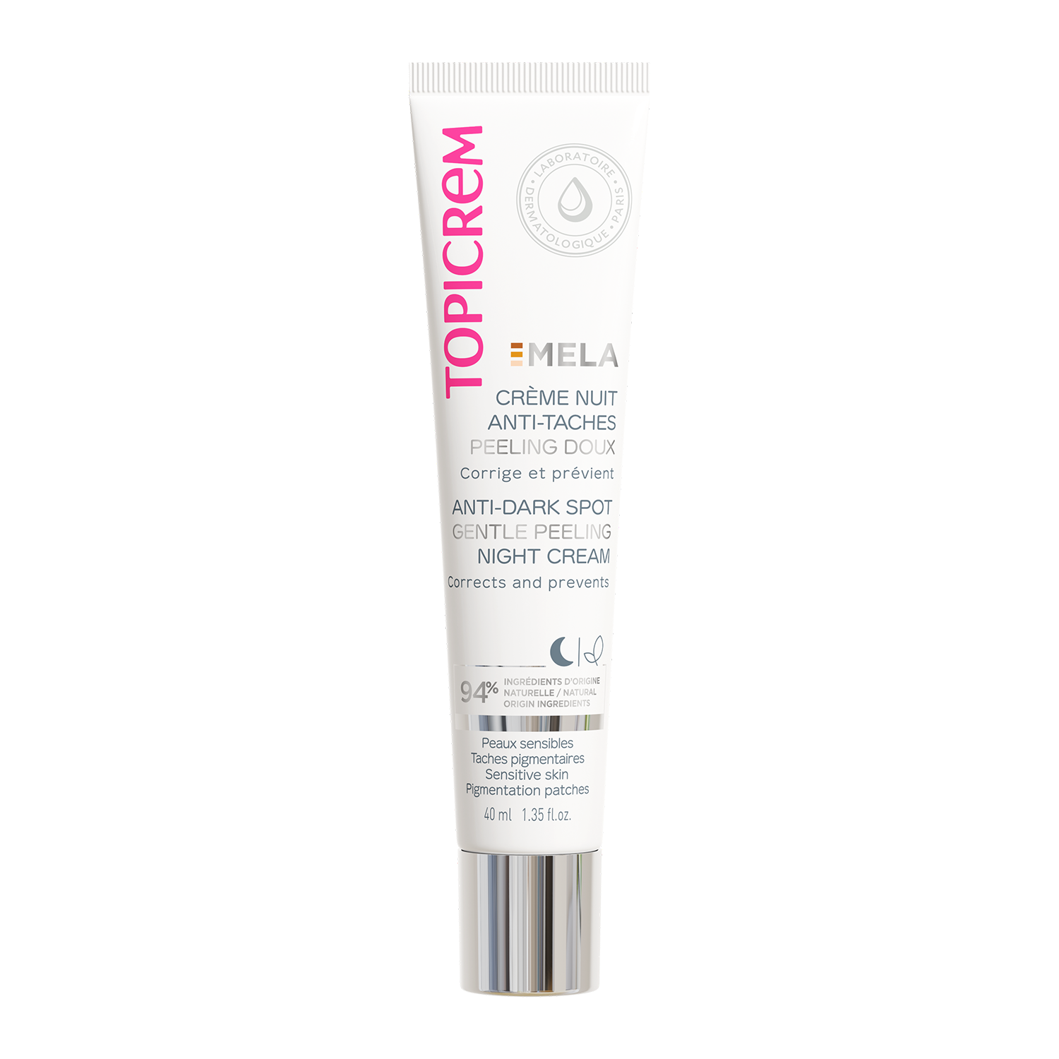 Topicrem - Crema de Noche Peeling Antimanchas - 40 ml.