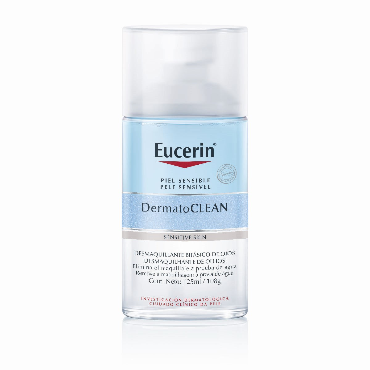 Eucerin - Dermatoclean Desmaquillante Bifásico De Ojos Día y Noche – 125 ml.