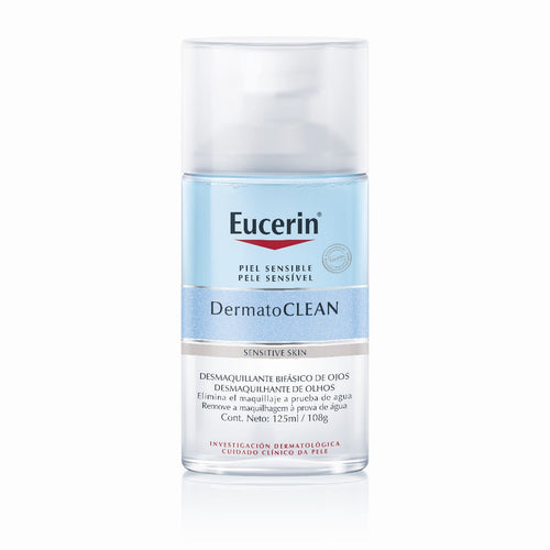 Eucerin - Dermatoclean Desmaquillante Bifásico De Ojos Día y Noche – 125 ml.