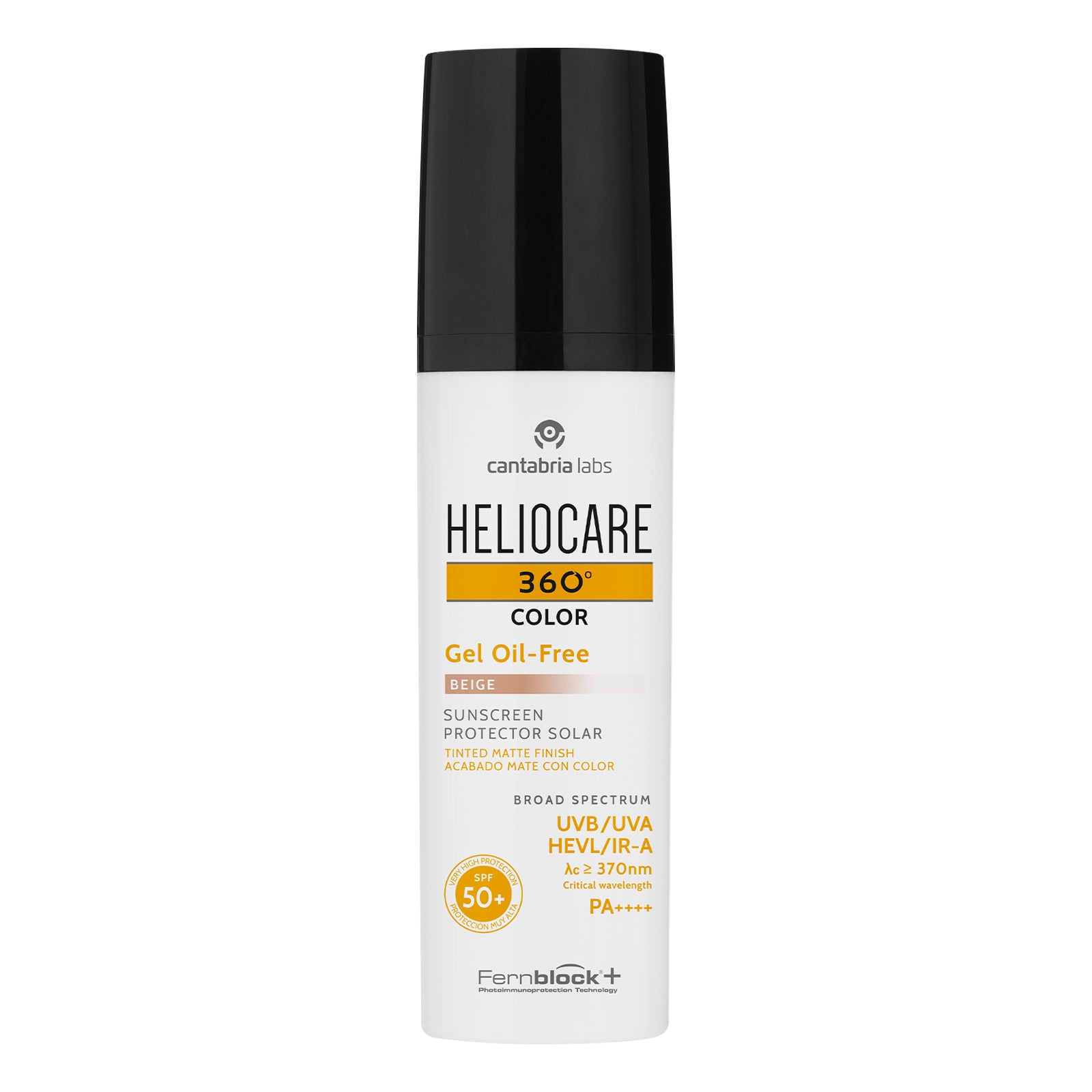 Cantabria Labs - Heliocare 360º Color Gel Oil-Free SPF 50+ Beige – 50 ml.