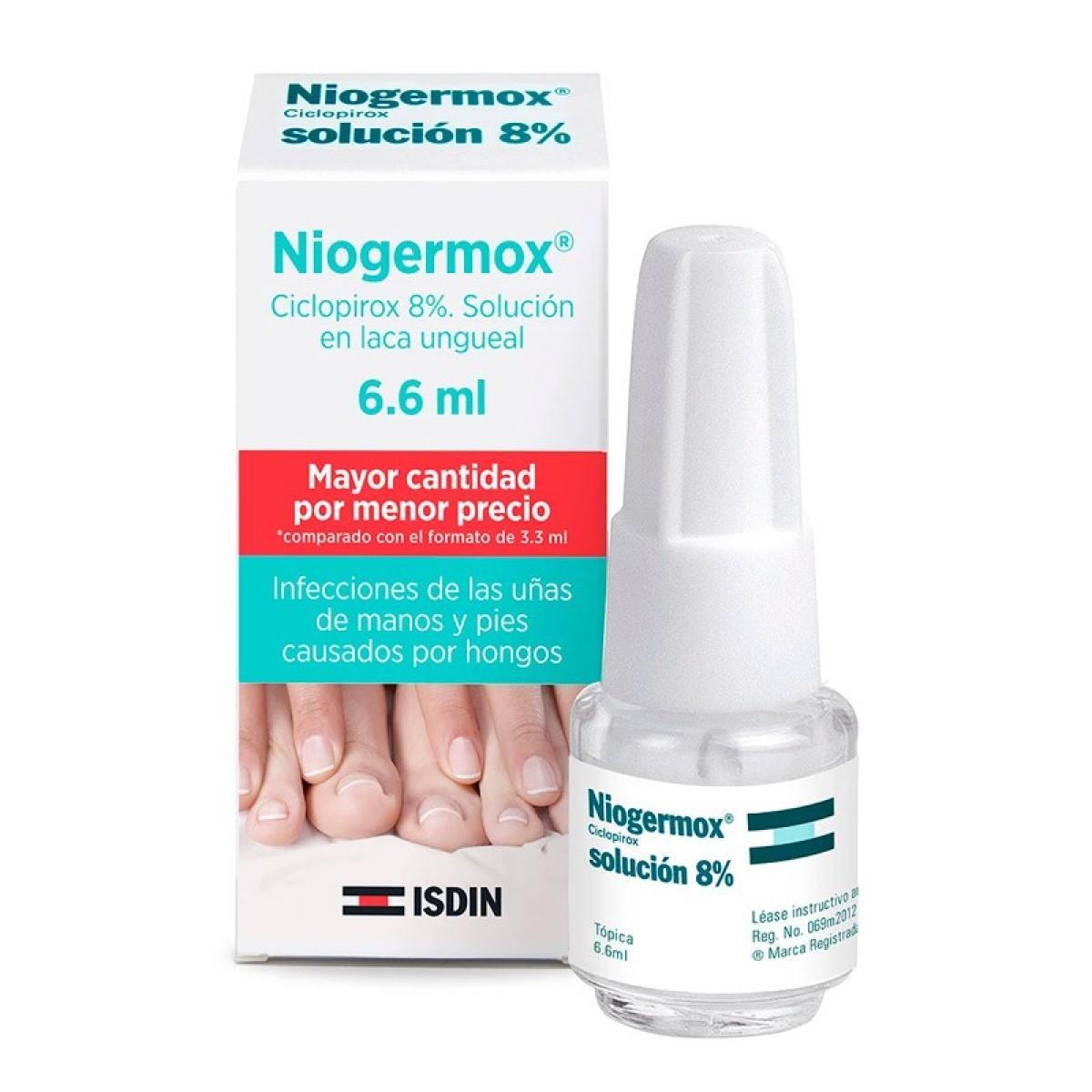 Isdin - Niogermox Ciclopirox 8% Solución – 6.6 ml.